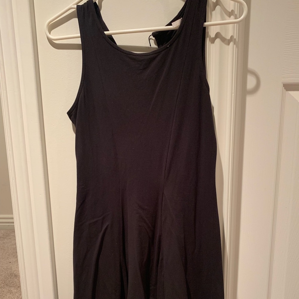Super soft material black dress